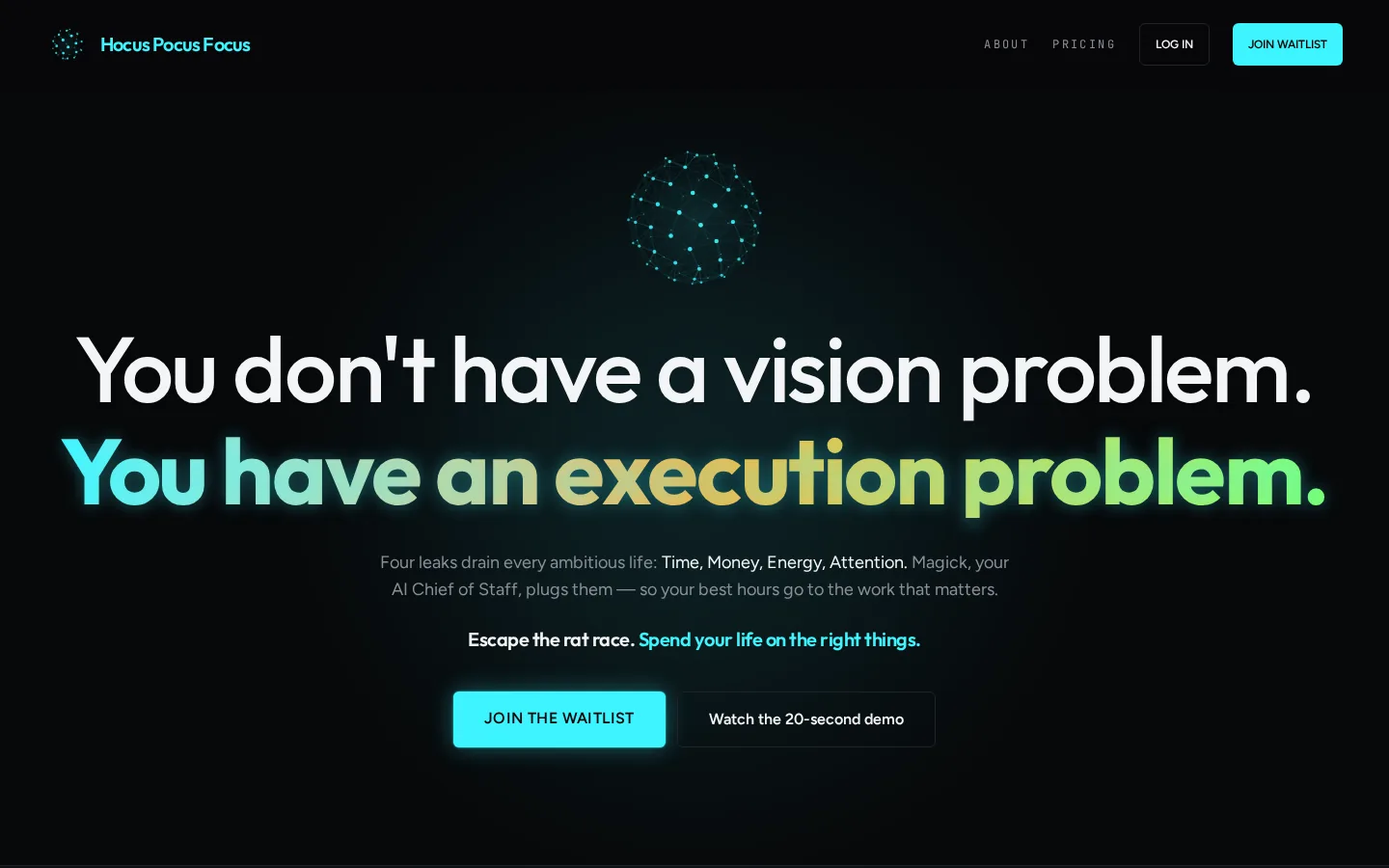 Hocus Pocus Focus website