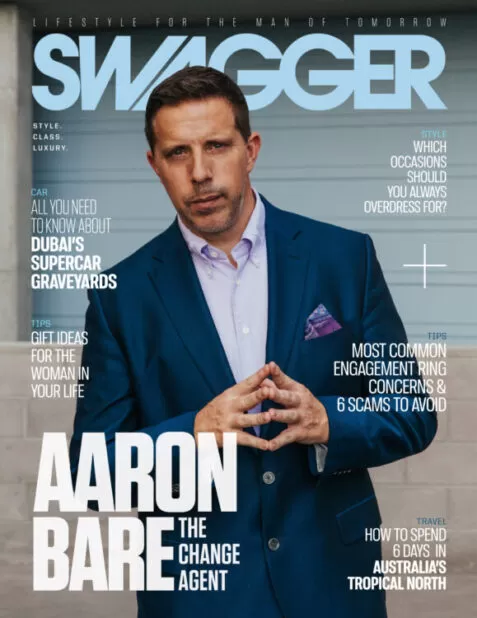 Aaron Bare on Swagger Magazine Cover